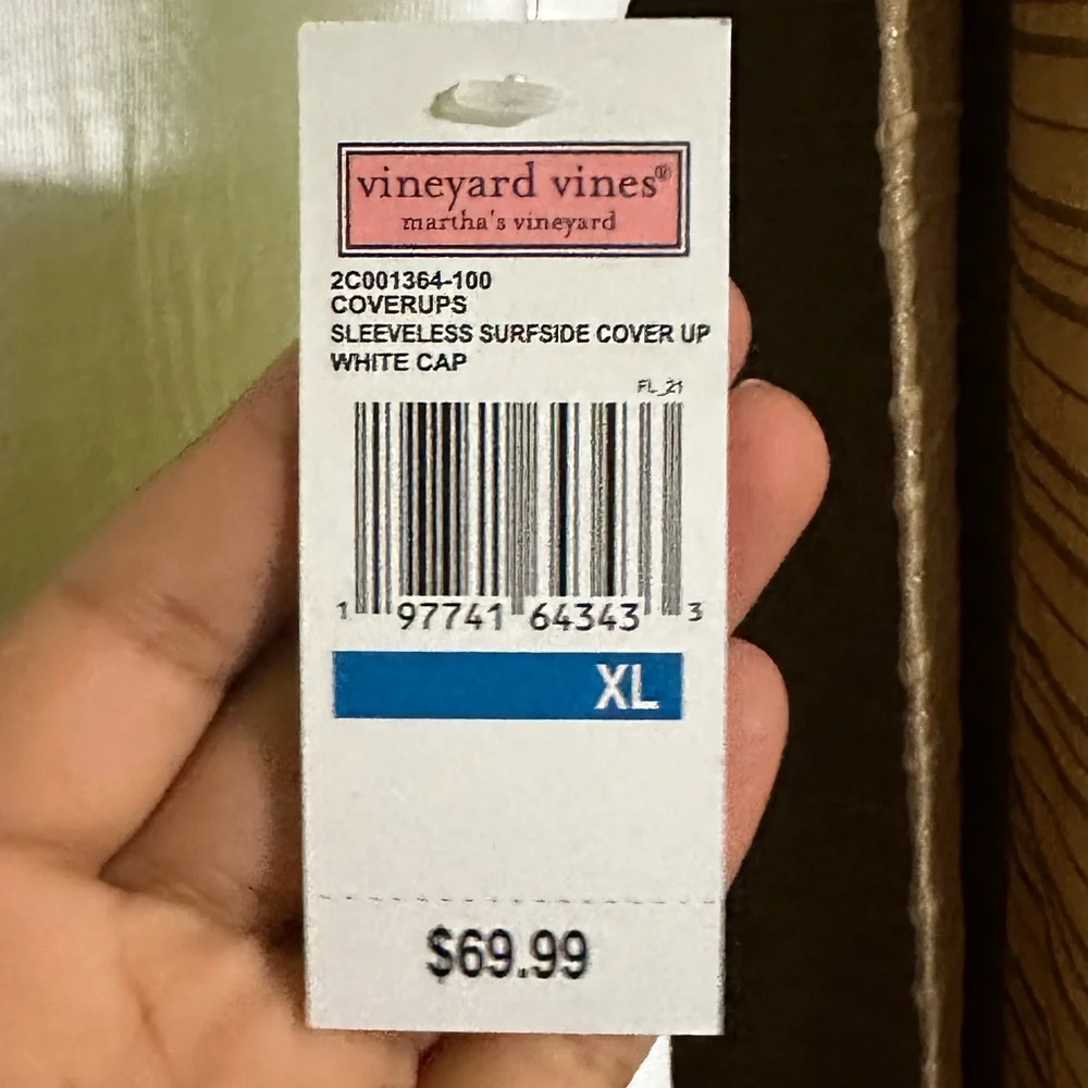 NWT VINEYARD VINES SURFSIDE SLEEVELESS COVERUP XL - Picture 6 of 6